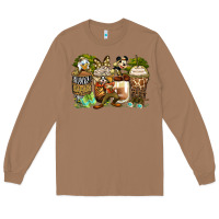 Toasted Coconut safari cartoon characters coffee cups Long Sleeve Tee - Zillion Design Studio