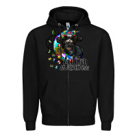 Black autism awareness Zipper Hoodie - SublimationCraftShop