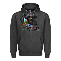 Charcoal Heather autism awareness Zipper Hoodie - SublimationCraftShop