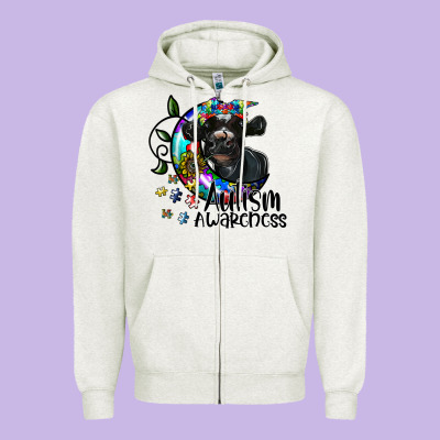 Autism Awareness Zipper Hoodie Designed By Sublimationcraftshop