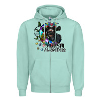 Seafoam autism awareness Zipper Hoodie - SublimationCraftShop