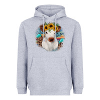 Heather Grey western calf Heavyweight Hoodie - JahusDesignShop