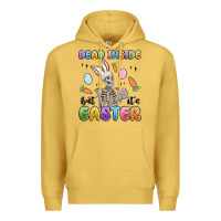 Antique Gold dead inside but it's easter Premium Hoodie - MaliasSmallBusiness