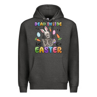 Charcoal Heather dead inside but it's easter Premium Hoodie - MaliasSmallBusiness