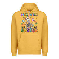 Mustard dead inside but it's easter Premium Hoodie - MaliasSmallBusiness