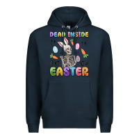 Navy dead inside but it's easter Premium Hoodie - MaliasSmallBusiness