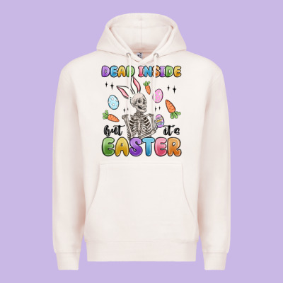 Dead Inside But It's Easter Premium Hoodie Designed By Maliassmallbusiness
