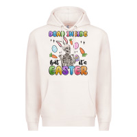 Pale Pink dead inside but it's easter Premium Hoodie - MaliasSmallBusiness