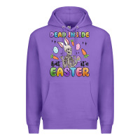 Purple dead inside but it's easter Premium Hoodie - MaliasSmallBusiness