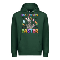Sports Green dead inside but it's easter Premium Hoodie - MaliasSmallBusiness