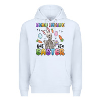 White dead inside but it's easter Premium Hoodie - MaliasSmallBusiness