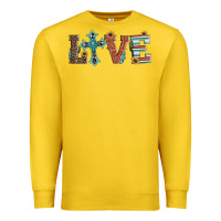 Lemon western love with cross Premium Sweatshirt - Artiststas