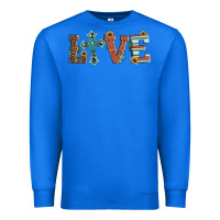 True Royal western love with cross Premium Sweatshirt - Artiststas