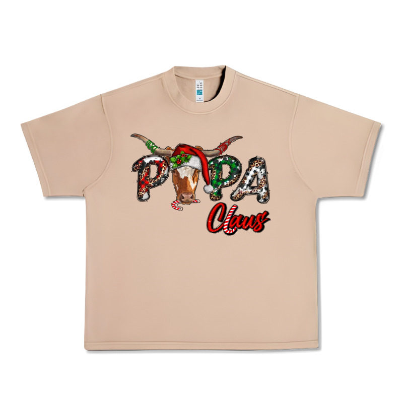 Papa Claus With Long Horn Western Christmas Urban Heavy Tee by RanaPortraitStore | Teevron