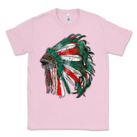 Bubblegum Pink mexican flag indian headdress Classic Tee - RanaPortraitStore