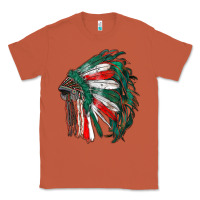 Copper mexican flag indian headdress Classic Tee - RanaPortraitStore