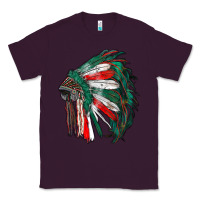 Plum mexican flag indian headdress Classic Tee - RanaPortraitStore
