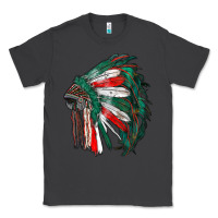Mexican Flag Indian Headdress Classic Tee | Teevron