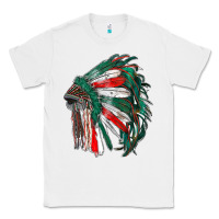 White mexican flag indian headdress Classic Tee - RanaPortraitStore