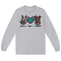 Moon Dust peace love pitbull Long Sleeve Tee - RanaPortraitStore