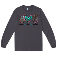 Smoke peace love pitbull Long Sleeve Tee - RanaPortraitStore