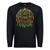 Black happy christmas black Premium Sweatshirt - JahusDesignShop
