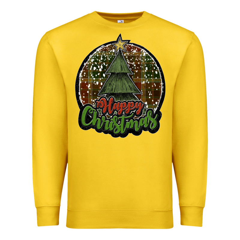 Happy Christmas Black Premium Sweatshirt by JahusDesignShop | Teevron