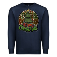 Navy happy christmas black Premium Sweatshirt - JahusDesignShop