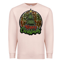 Pale Pink happy christmas black Premium Sweatshirt - JahusDesignShop