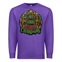 Purple happy christmas black Premium Sweatshirt - JahusDesignShop
