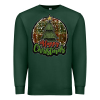 Sports Green happy christmas black Premium Sweatshirt - JahusDesignShop