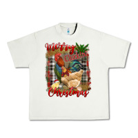 Pistachio Merry Cluckin' Christmas Urban Heavy Tee - RanaPortraitStore