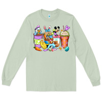 Matcha easter cartoon characters coffee cups Long Sleeve Tee - Zillion Design Studio