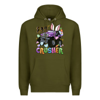 Army Green egg crusher Premium Hoodie - MaliasSmallBusiness