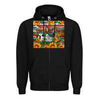 Black Easter eggs sunflower gemstone tumbler Easter Day Zipper Hoodie - Neo Western