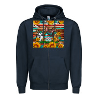 Navy Easter eggs sunflower gemstone tumbler Easter Day Zipper Hoodie - Neo Western