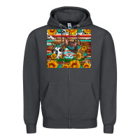 Smoke Easter eggs sunflower gemstone tumbler Easter Day Zipper Hoodie - Neo Western