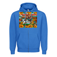 True Royal Easter eggs sunflower gemstone tumbler Easter Day Zipper Hoodie - Neo Western