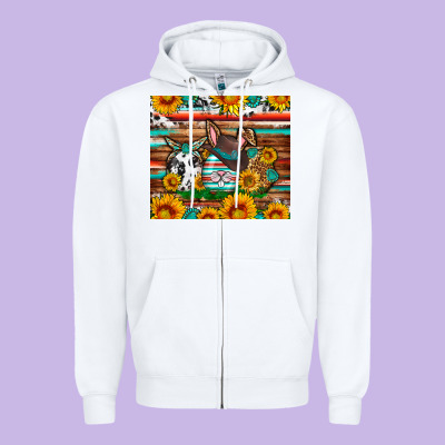 Easter Eggs Sunflower Gemstone Tumbler Easter Day Zipper Hoodie Designed By Neo Western