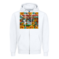 White Easter eggs sunflower gemstone tumbler Easter Day Zipper Hoodie - Neo Western