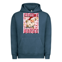 Pigment Midnight Navy santas favorite nurse Urban Hoodie - MaliasSmallBusiness