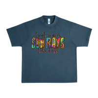 Midnight Navy boat waves sun rays lake days Urban Heavy Tee - texasbilliewilder