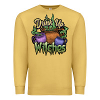 Antique Gold Drink up witches white Premium Sweatshirt - JahusDesignShop