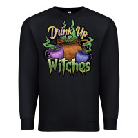 Black Drink up witches white Premium Sweatshirt - JahusDesignShop
