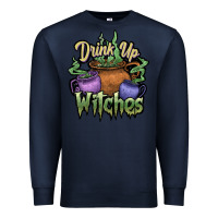 Navy Drink up witches white Premium Sweatshirt - JahusDesignShop