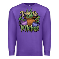 Purple Drink up witches white Premium Sweatshirt - JahusDesignShop