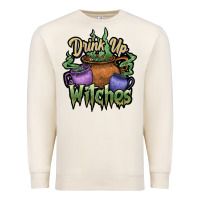 Sandshell Drink up witches white Premium Sweatshirt - JahusDesignShop