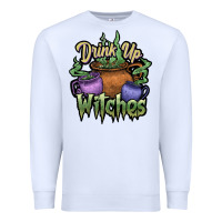 White Drink up witches white Premium Sweatshirt - JahusDesignShop