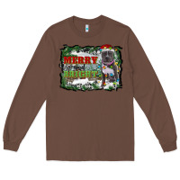 Chestnut merry and bright pitbull with farm Long Sleeve Tee - RanaPortraitStore