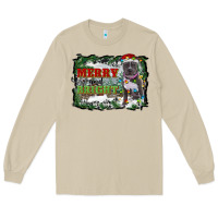Mushroom merry and bright pitbull with farm Long Sleeve Tee - RanaPortraitStore